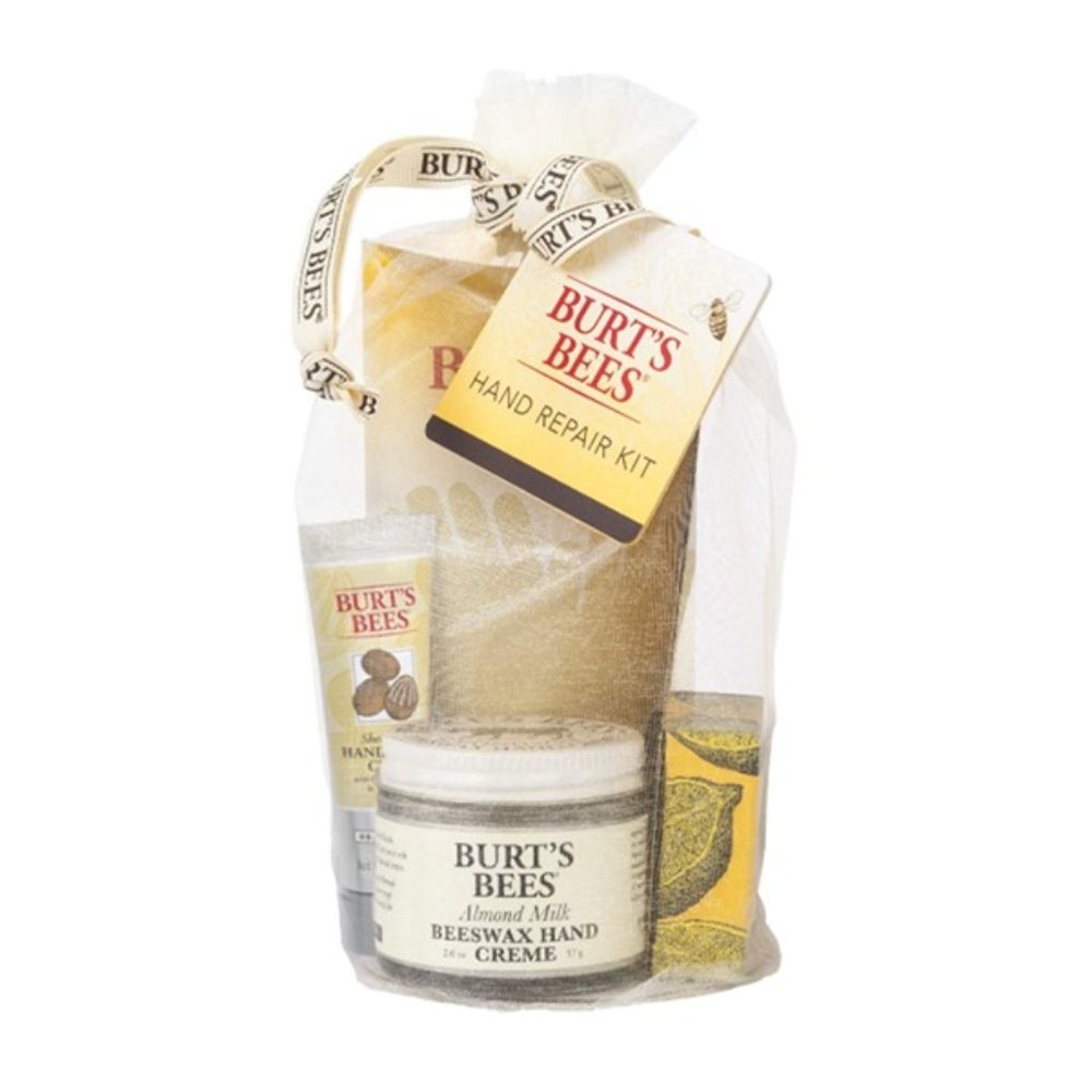 NEW Burt's Bees Hand Repair Gift Set in Organza Gift Bag